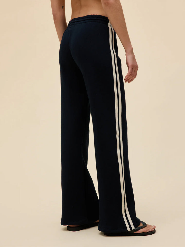 Solid Track Pant in Black Onyx