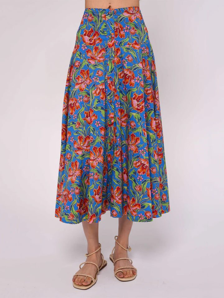 Tricia Long Skirt in Archive Tulip Liberty Print