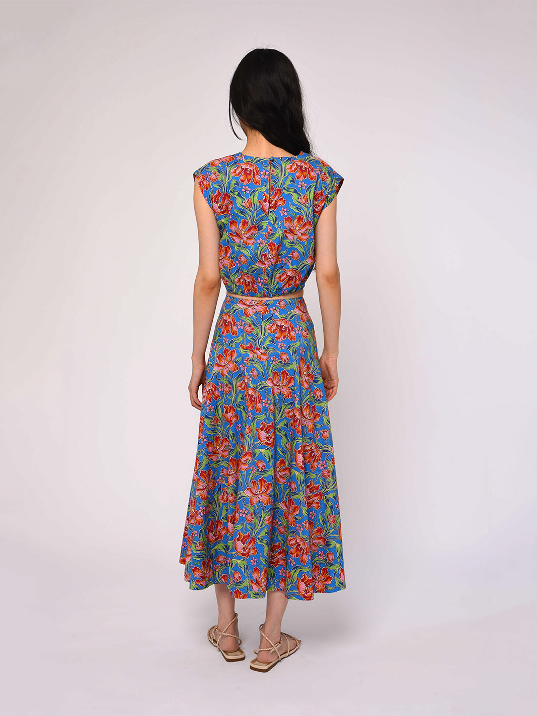 Tricia Long Skirt in Archive Tulip Liberty Print