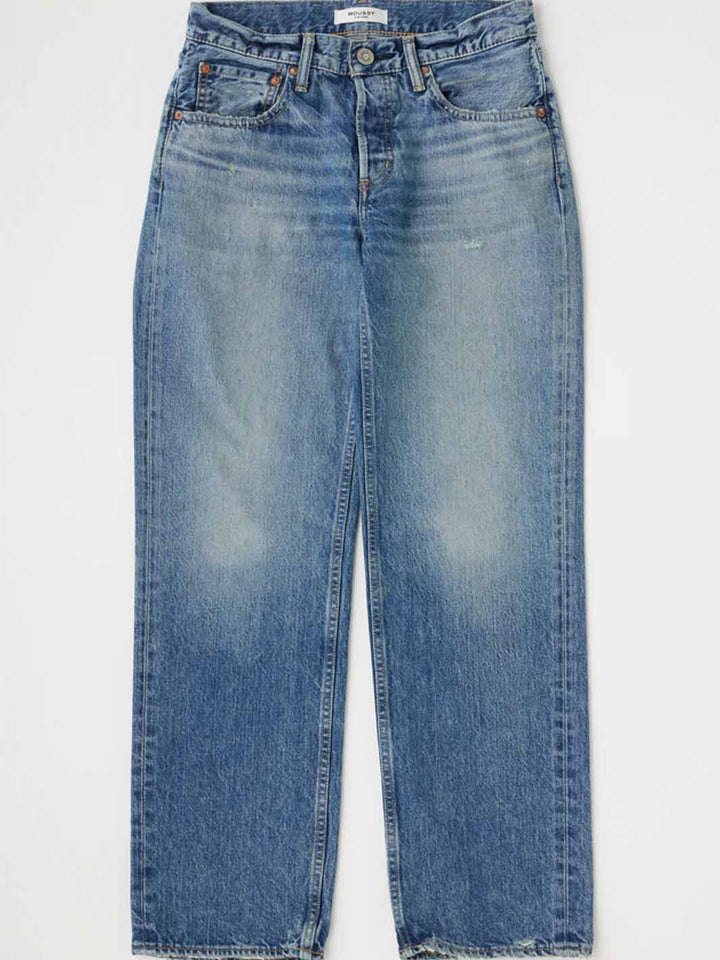 Trigg Straight Low-Rise Jean in Blue