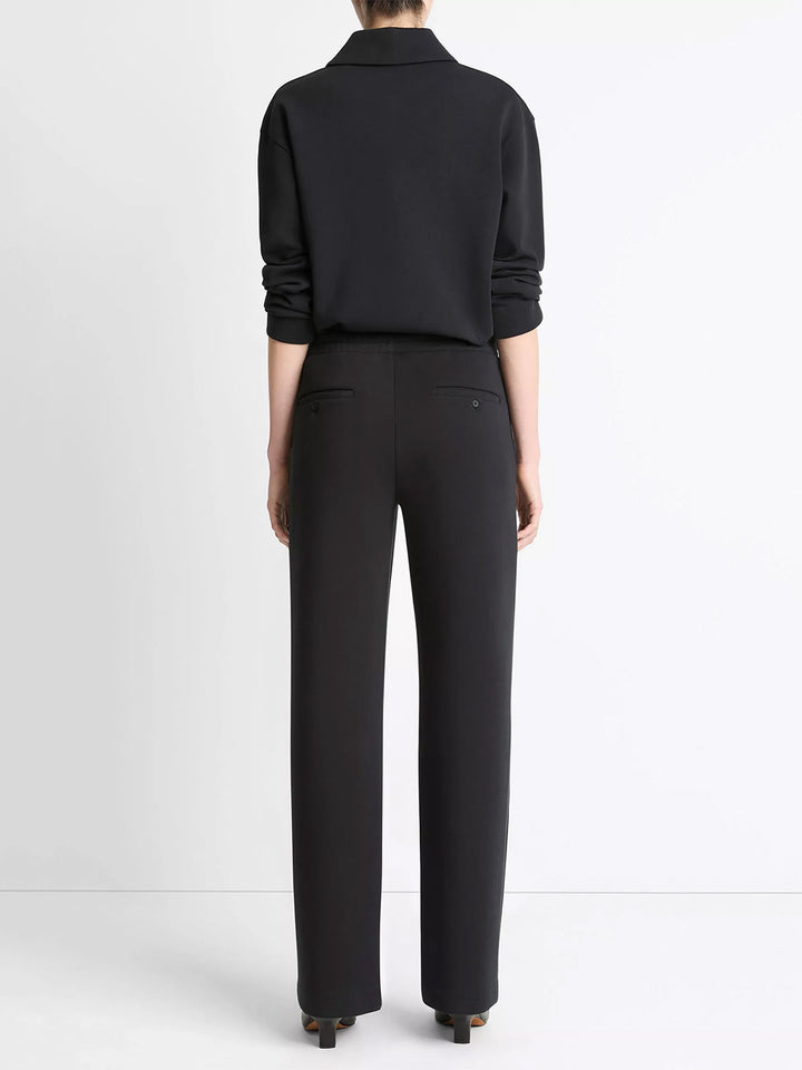 Cotton-Blend Trouser in Black