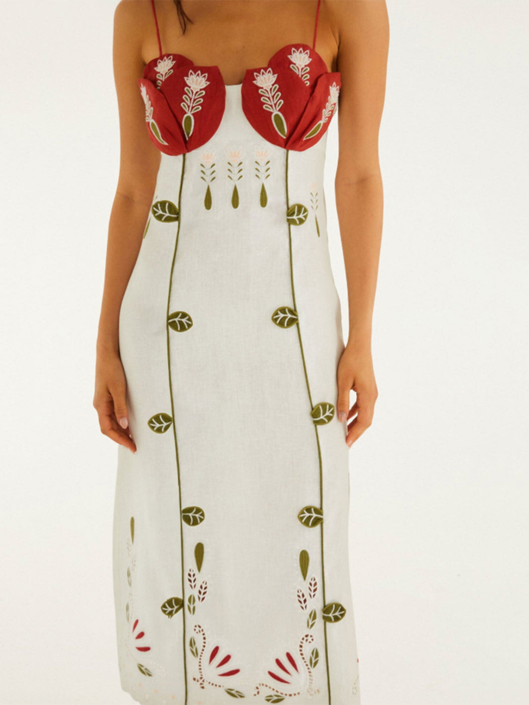 Tulip Richelieu Embroidered Midi Dress