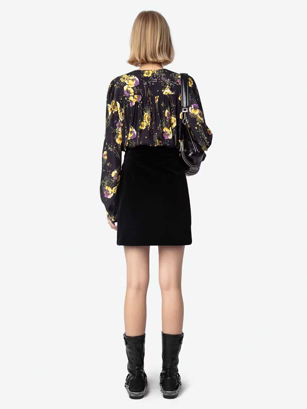 Turnin Crepe Yoko Blouse in Noir