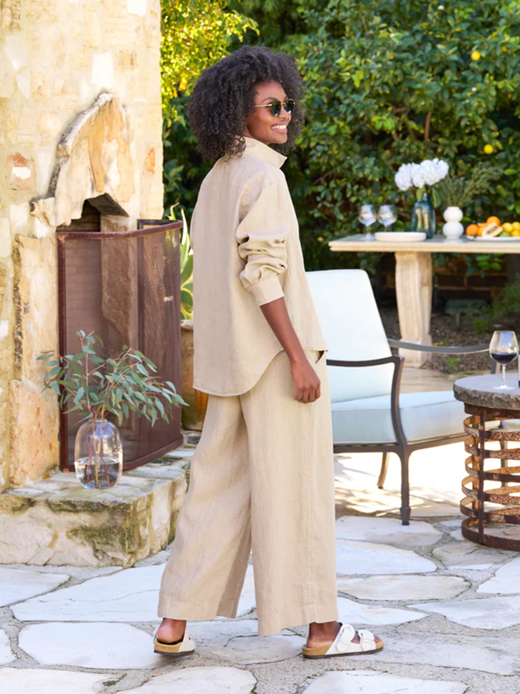 Tuscany Getaway Set - Eileen + Pull-On Pant in Biscuit