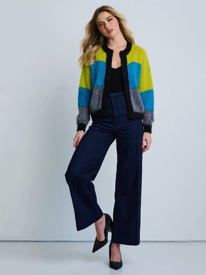 Tutti Colore Cardigan in Multi Blue