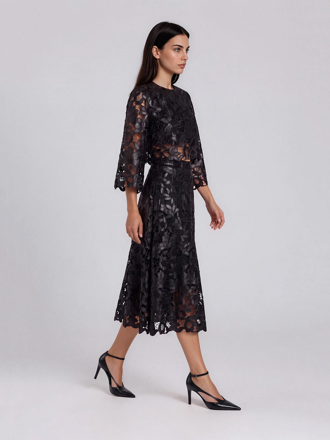Twilight Embroidered Bell Sleeve Top in Twilight