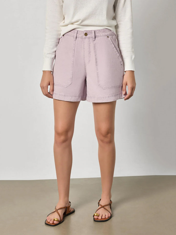 Twill Shorts in Thistle