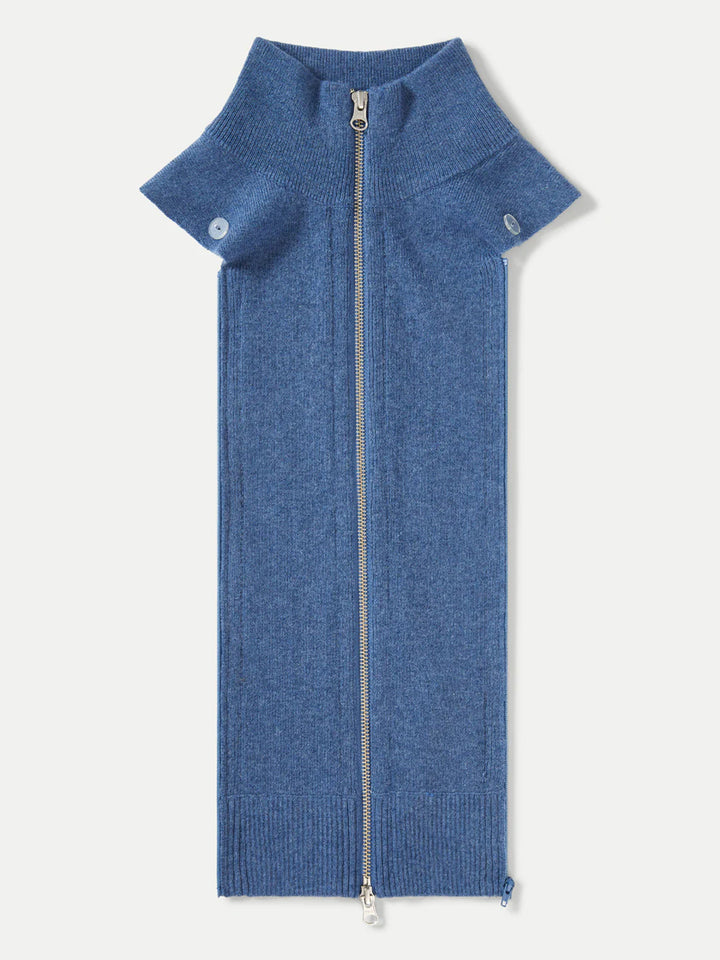 Uptown Cashmere Dickey in Blue Coastal Melange