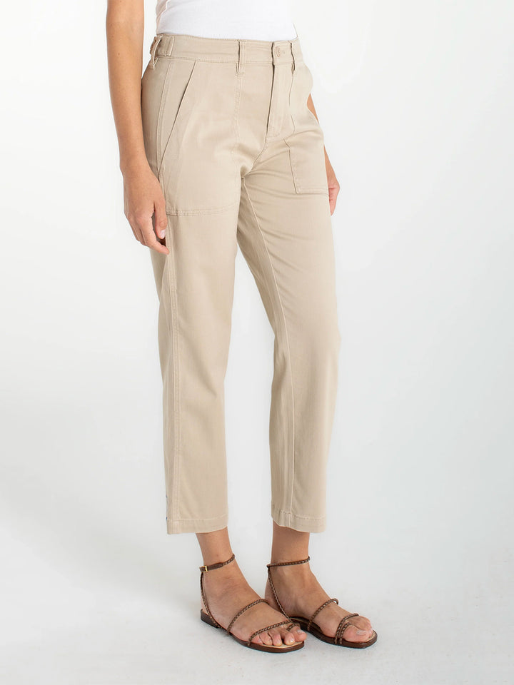 Utility Crop Straight With Side Tabs in Safari Sand
