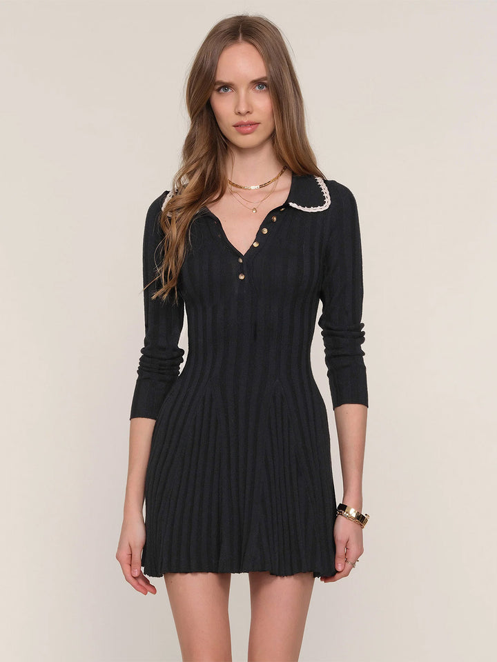 Veranika Dress in  in Black