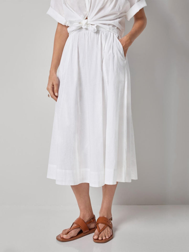 Viole Circle Skirt in White