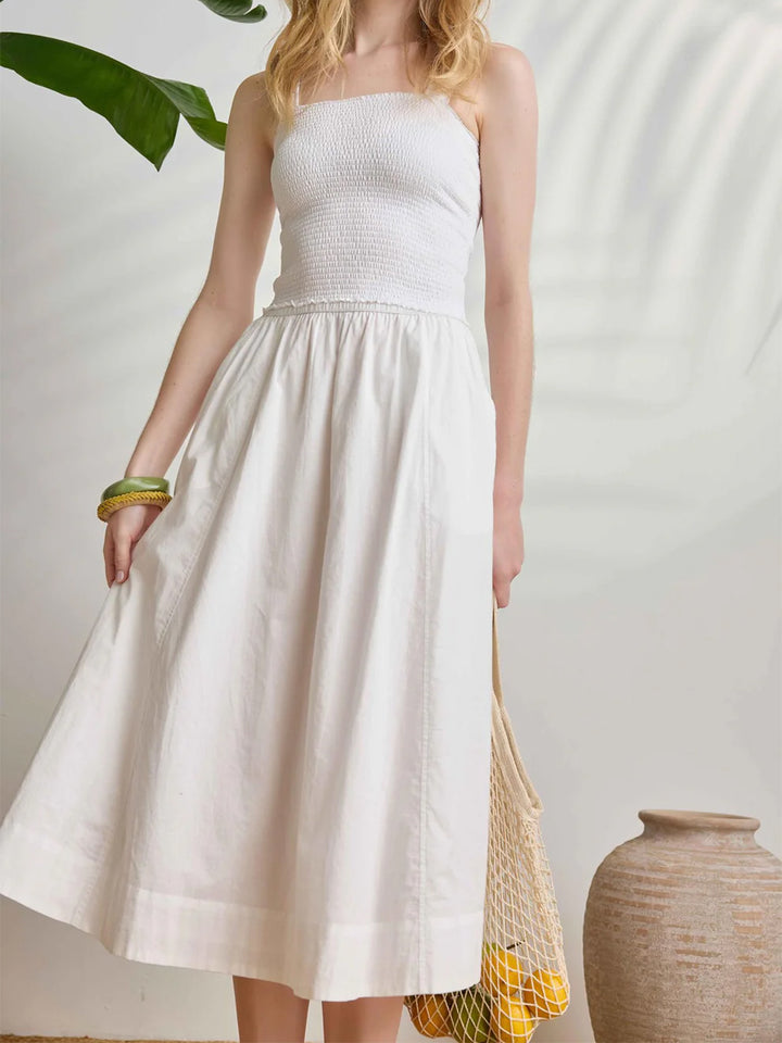 Viole Circle Skirt in White