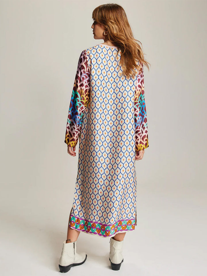 Violet Shipibo T Neck Dress