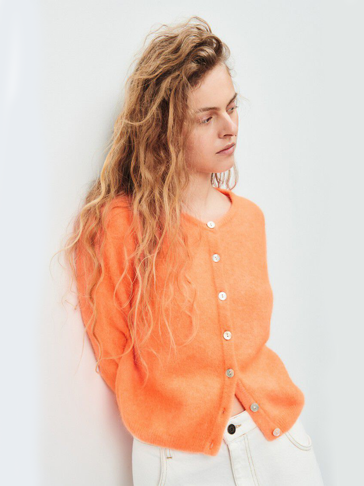 Vito Cardigan in Carrot Melange