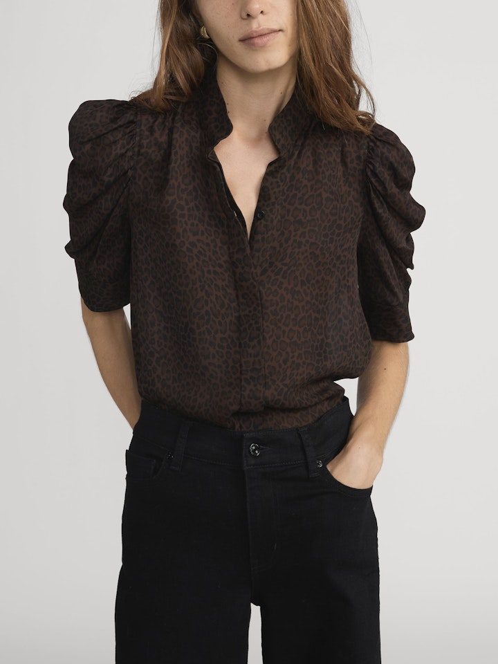 The Gillian Top in Leopard