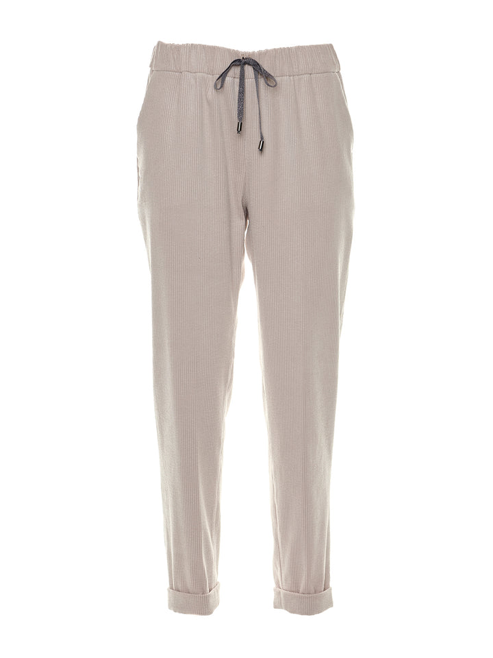 Woven Trousers in Light Grey