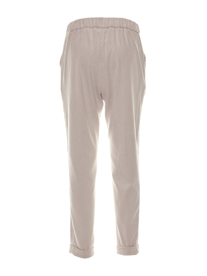 Woven Trousers in Light Grey
