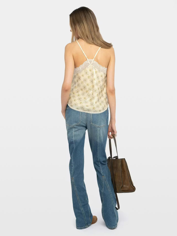 Christy French Lace Camisole in Vanille