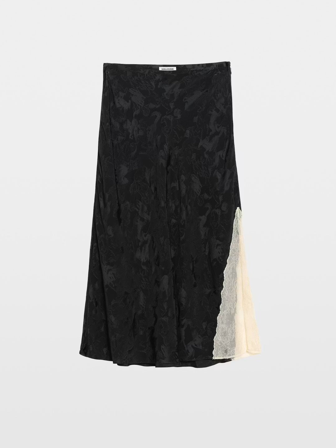 Jayla Silk Skirt in Gloom