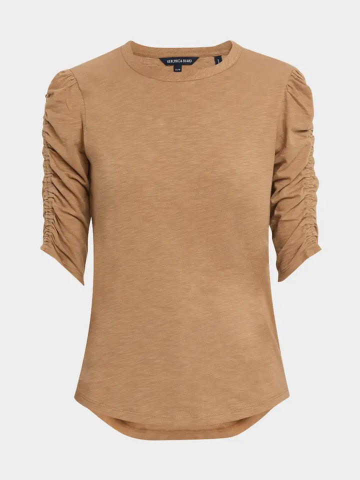 Pruitt Striped Tee in Hazelnut