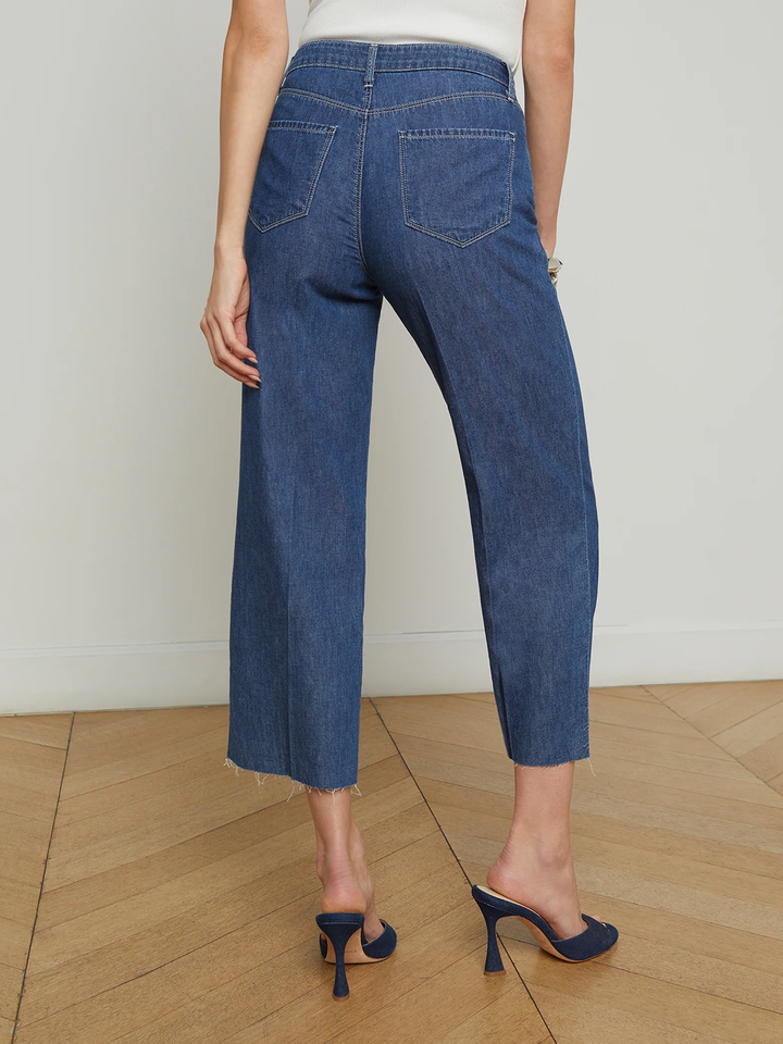 Wanda High-Rise Crop Wide Leg Jean in Spokane