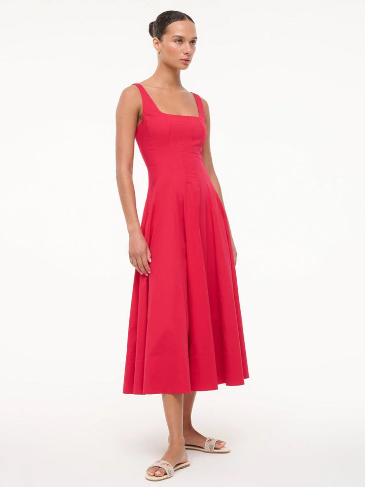 Wells Dress in Cherry