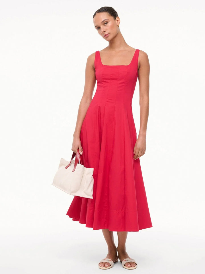 Wells Dress in Cherry