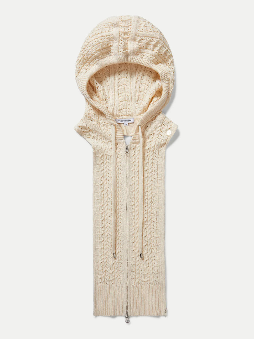 Wickham Knit Hoodie Dickey in Ecru