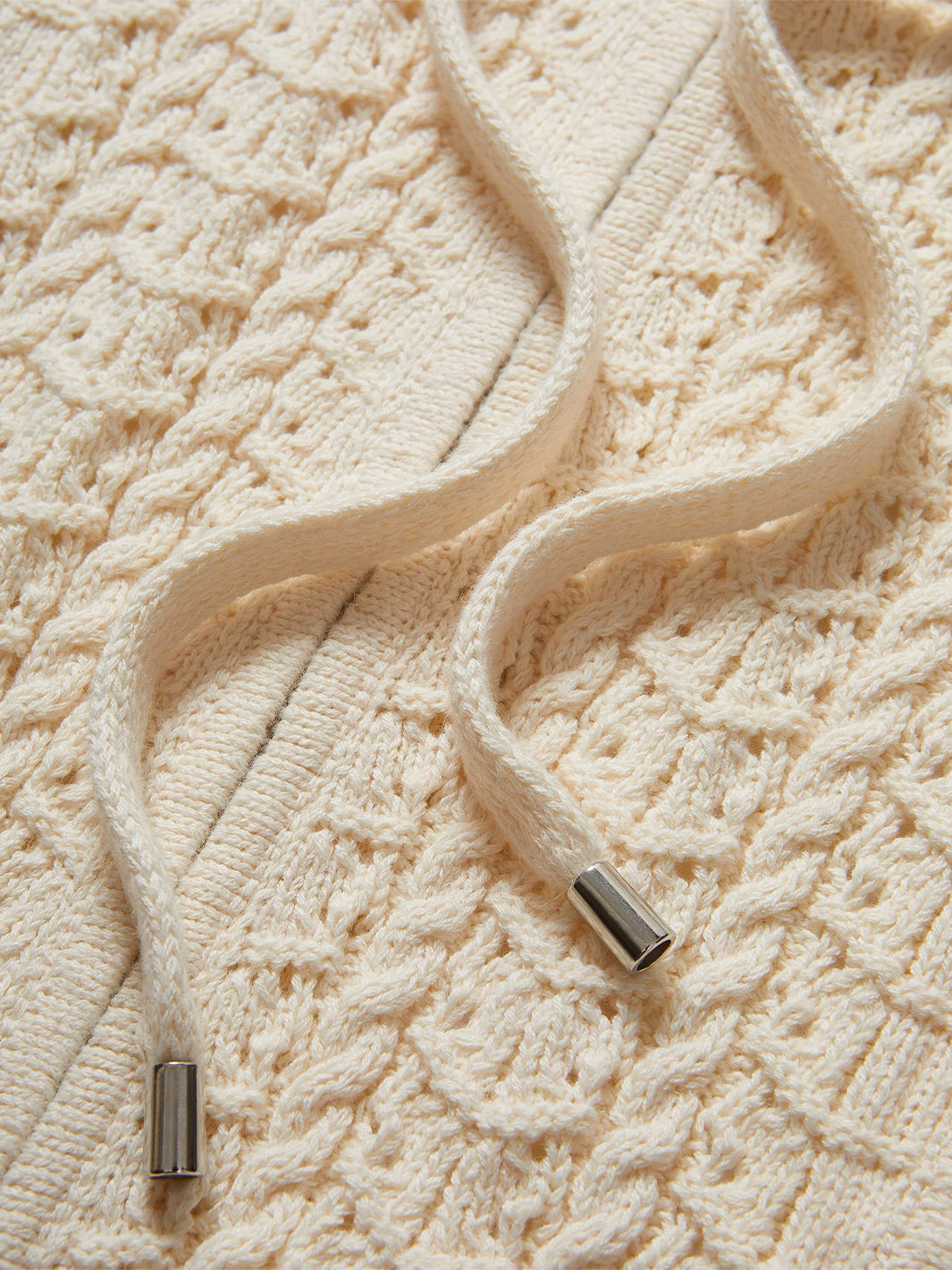 Wickham Knit Hoodie Dickey in Ecru