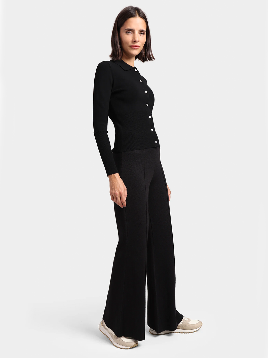 Wide Leg Pant in Black