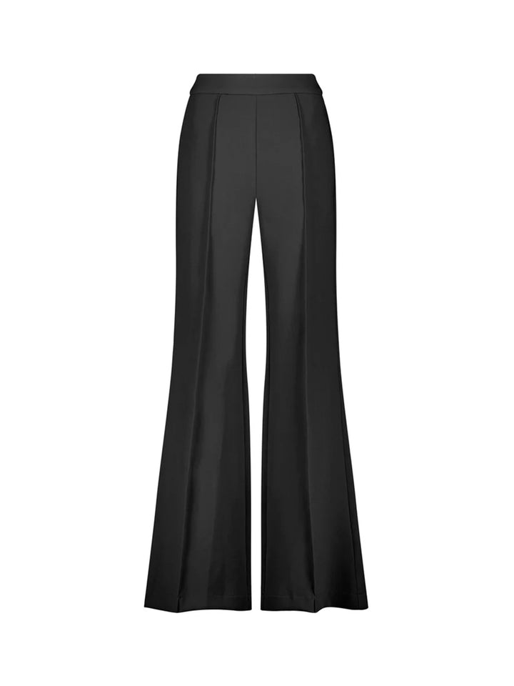 Wide Leg High Waisted Trouser in Black