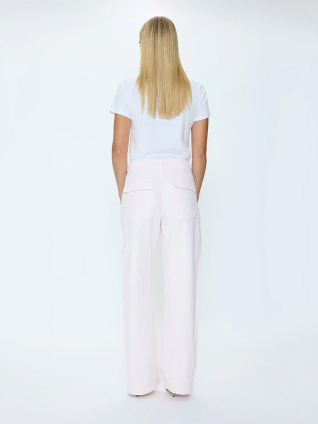 Wren Relaxed Straight Utility Pant in Ice Pink
