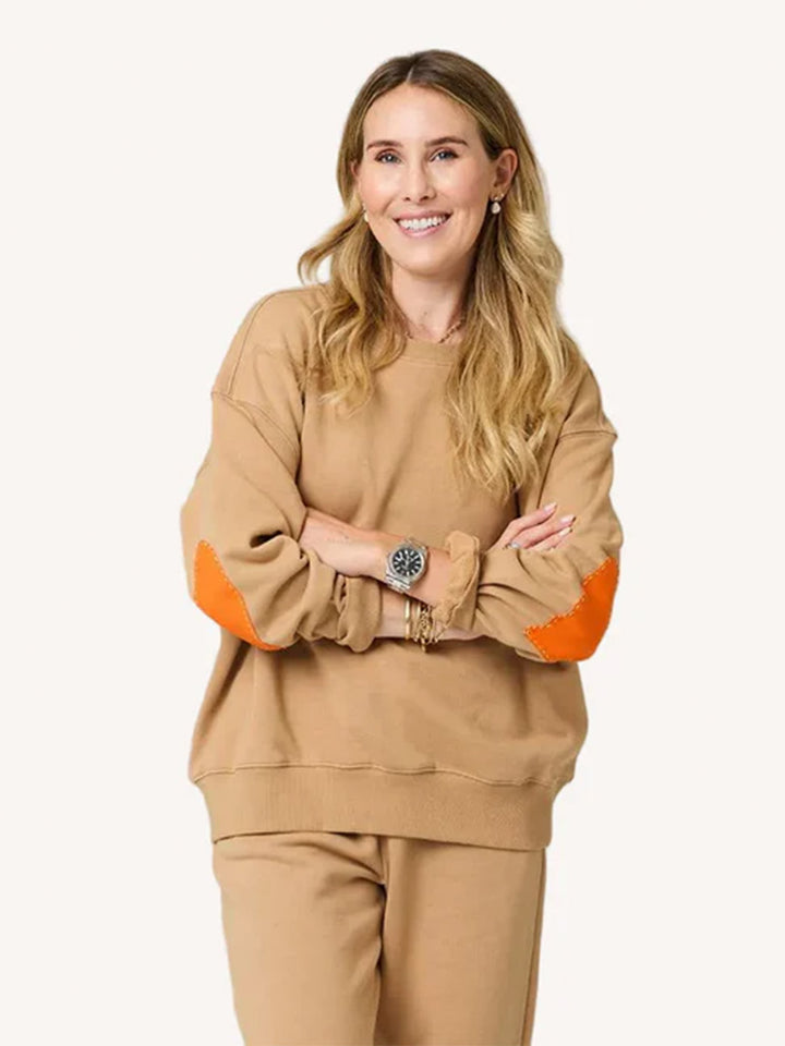 Zoom Ex-Boyfriend Sweatshirt in Camel