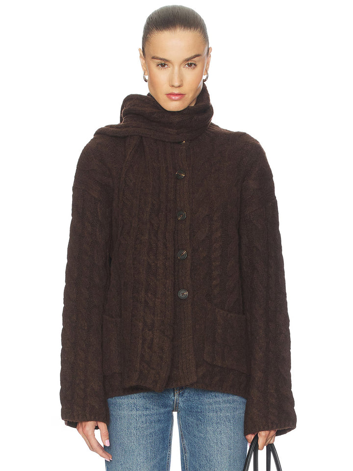 Zaire Cardigan in Espresso