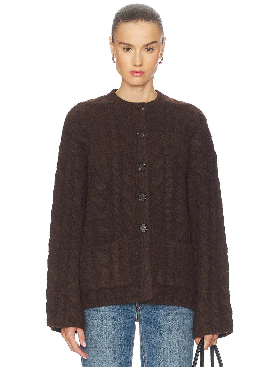 Zaire Cardigan in Espresso