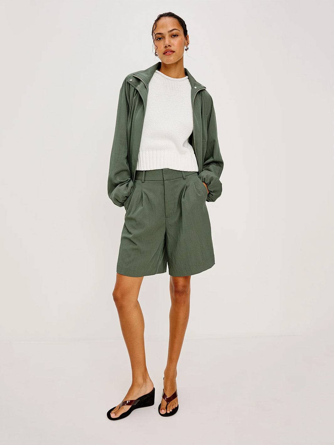 Zamora Shorts in Ivy