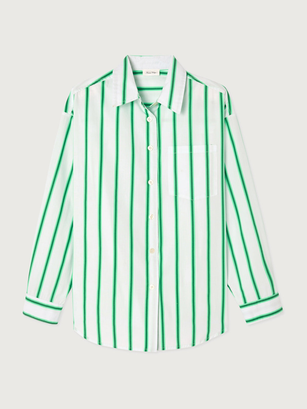 Zatybay Stripe Shirt in Neon Lagoon