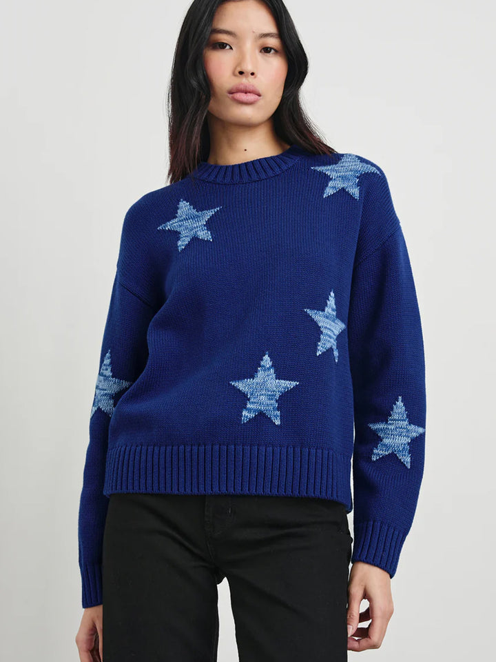 Zoey Sweater in Cobalt Galaxy