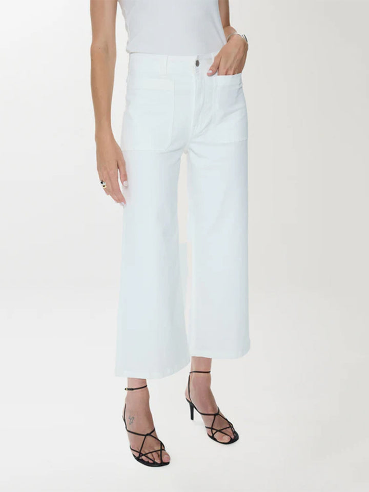 Zooey Patch Pocket Utility Pant - Le Blanc