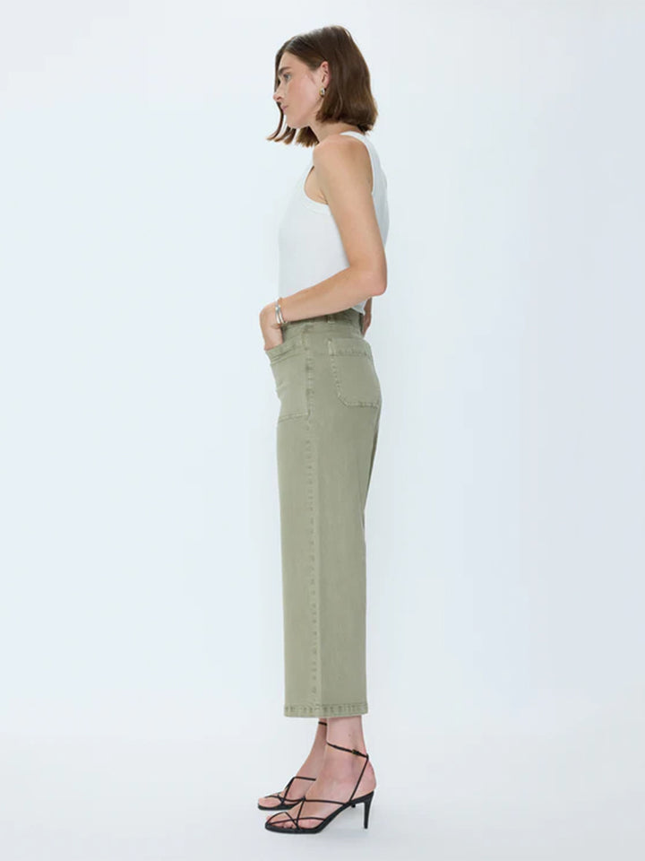 Zooey Patch Pocket Utility Pant - Slate Green