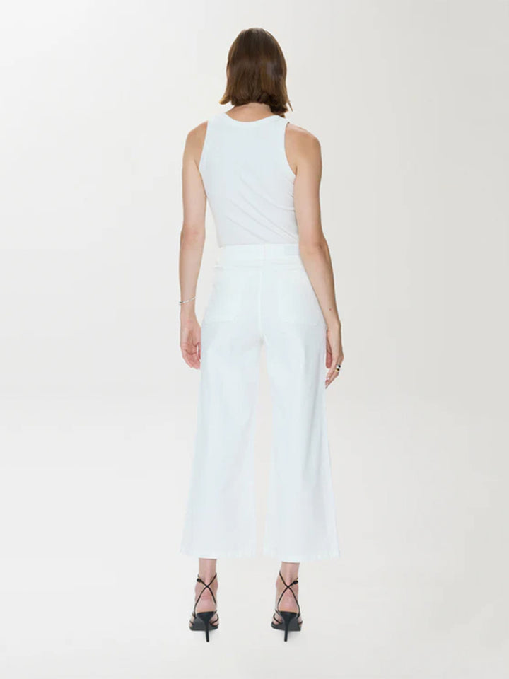 Zooey Patch Pocket Utility Pant - Le Blanc
