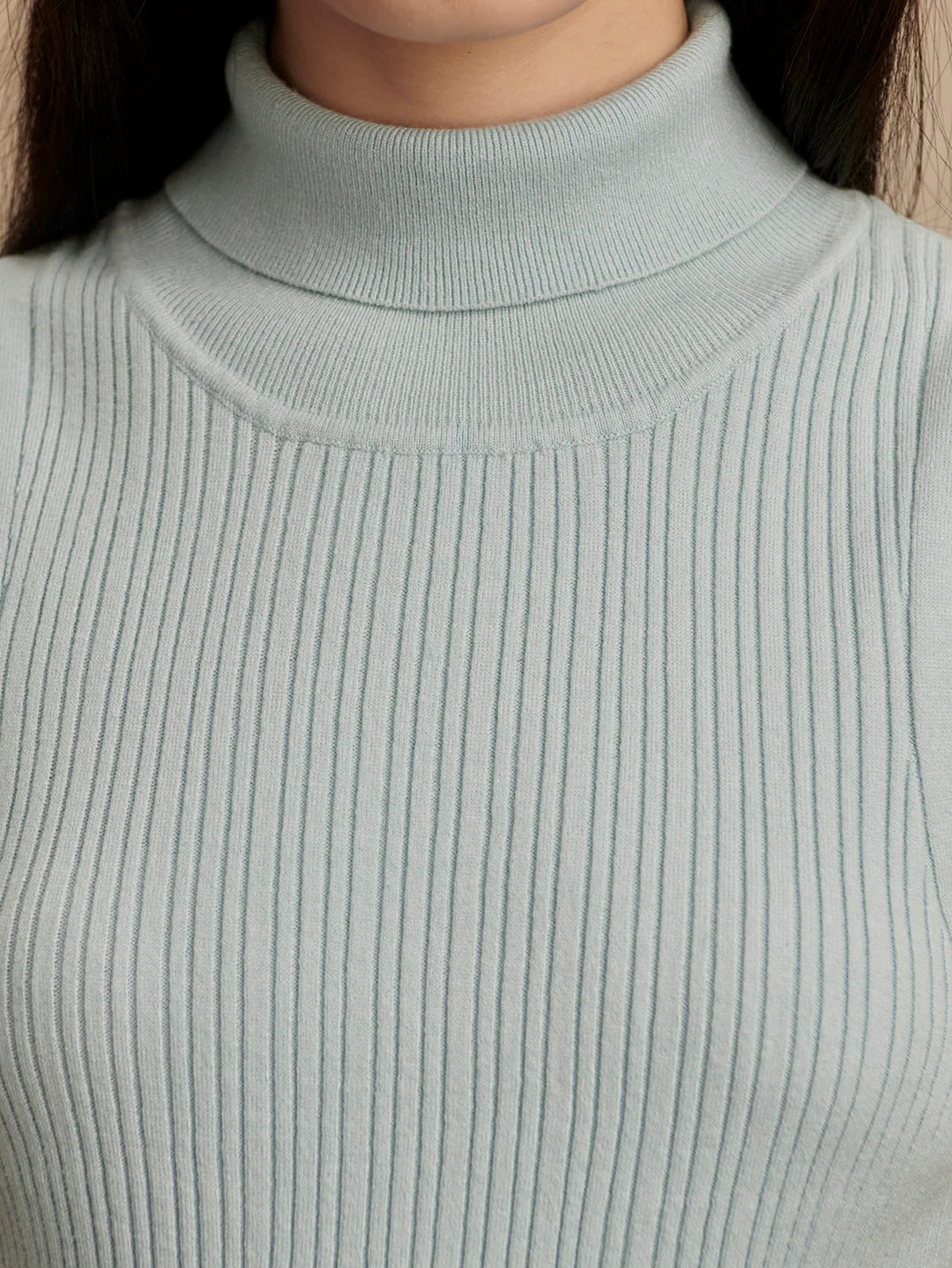 Anastasia Rib Tank in Winter Sky