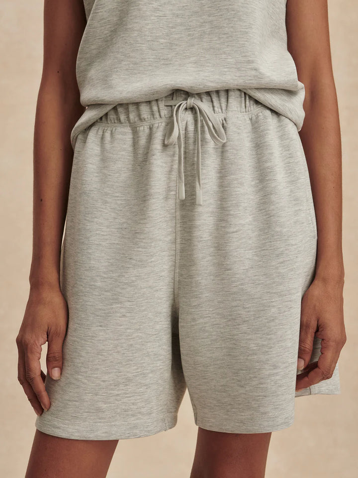 Rumer Long Short 6.5" in Light Grey Marl