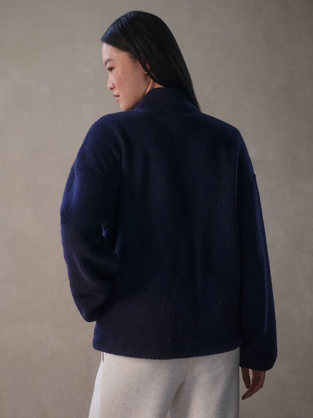 Willmont Patch Pocket Fleece in Evening Blue