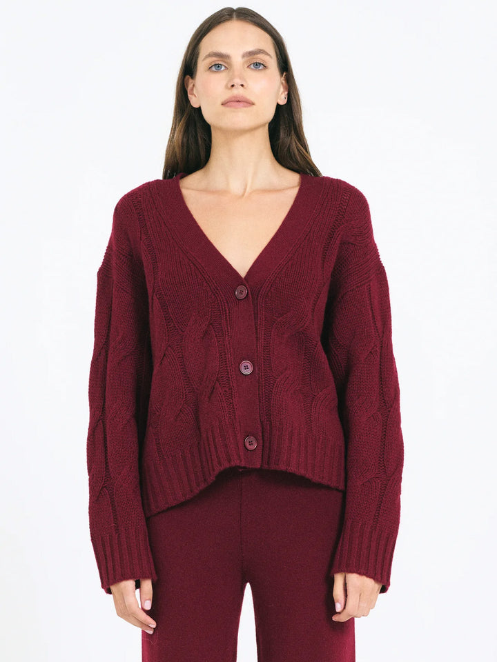 Aster Cashmere Cardigan in Current