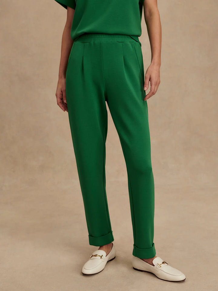Rolled Cuff Pant in Verdant Green