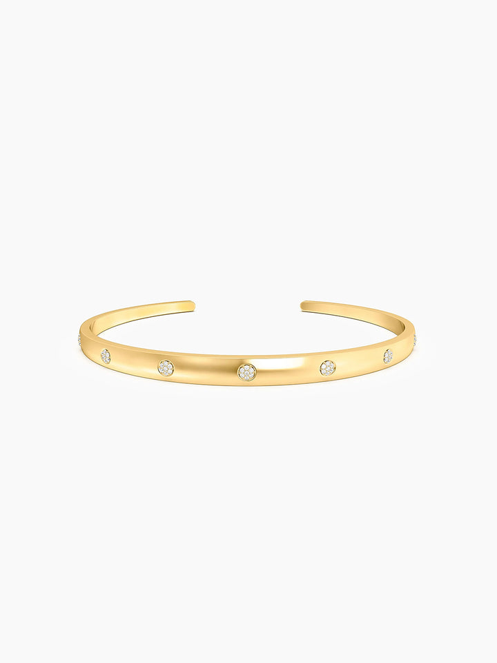 Lucky 7 Cuff Bracelet in Gold