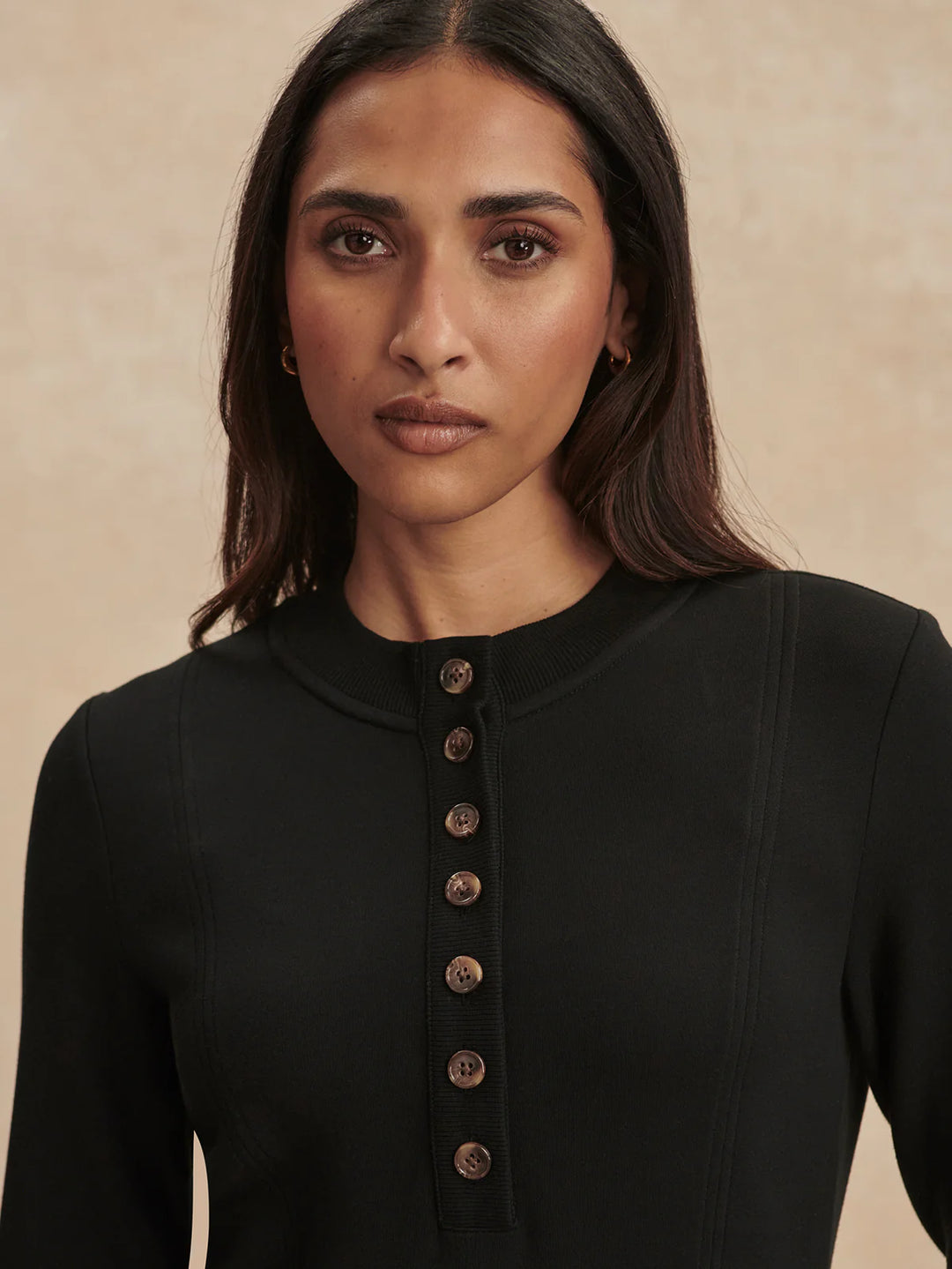 Abriella Midi Dress in Black