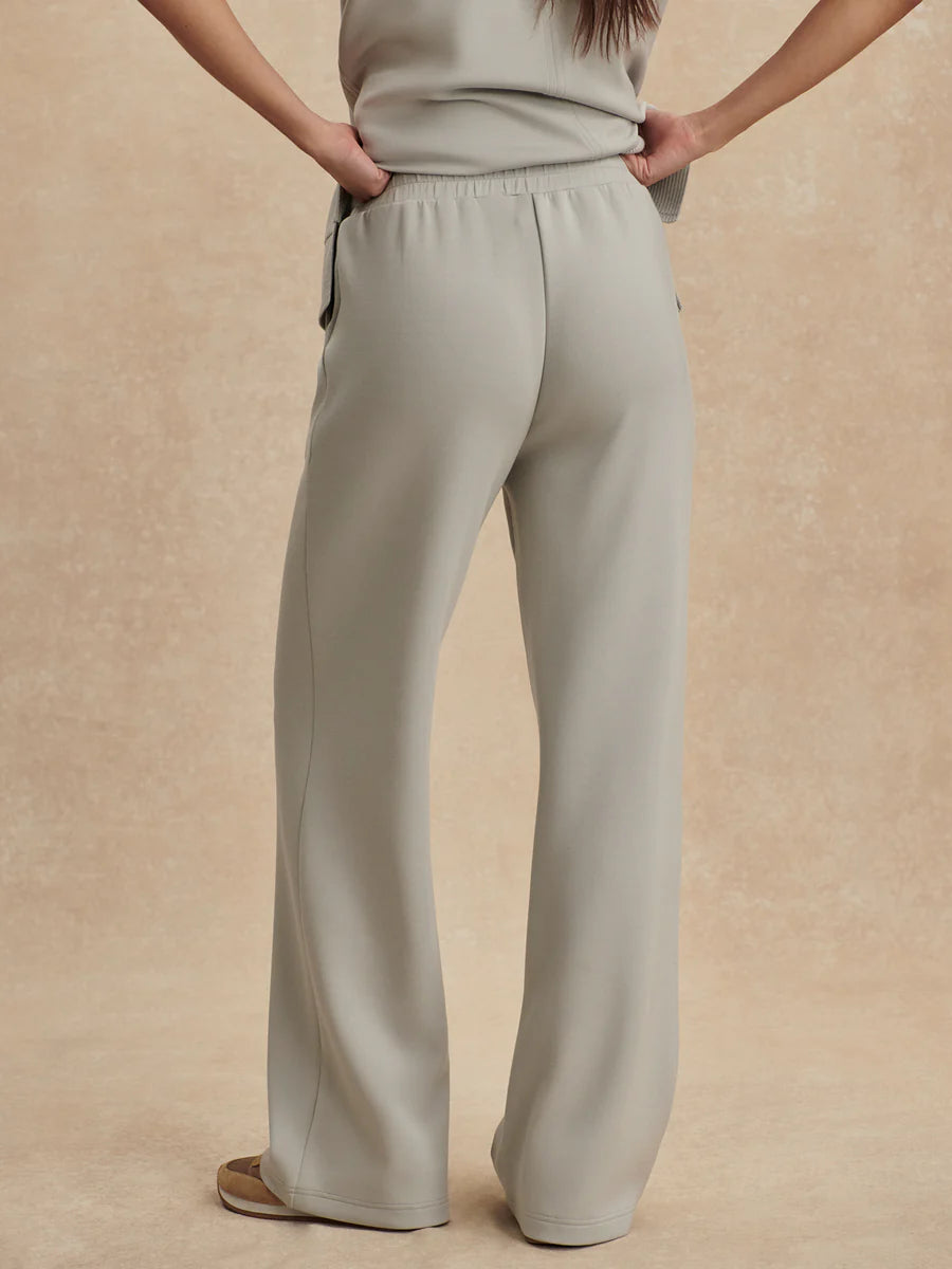 The Wide Leg Pant 30" in Blue Clay