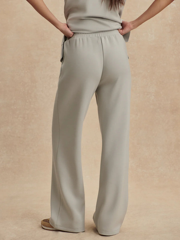 The Wide Leg Pant 30" in Blue Clay
